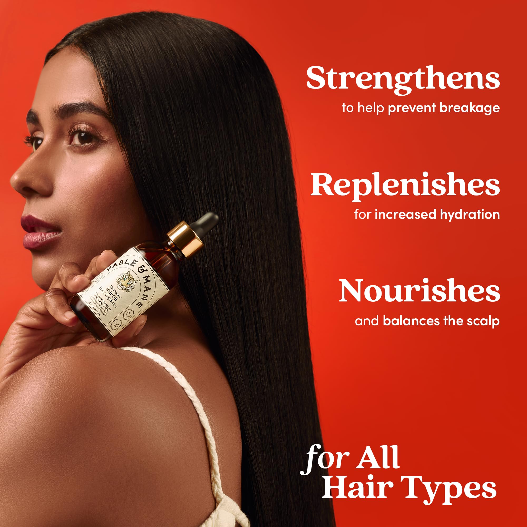 Fable & Mane HoliRoots: fórmula sin silicona, vegana y cruelty-free