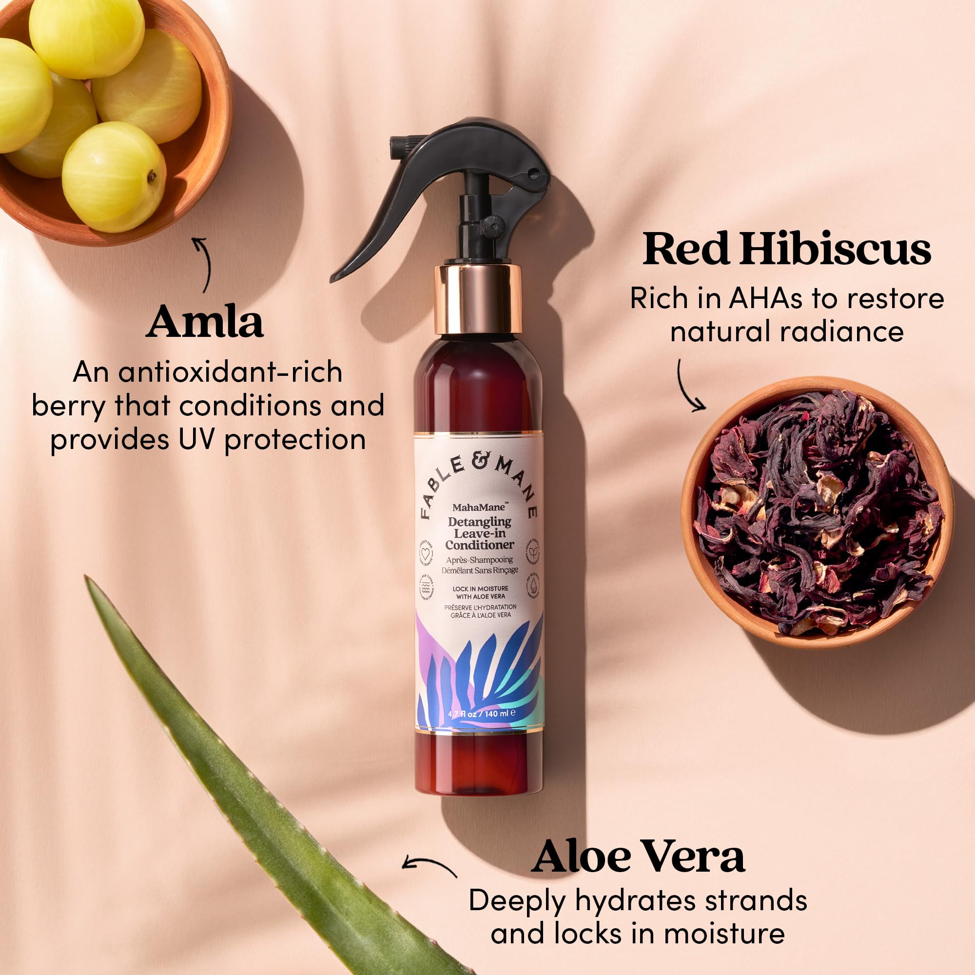 Fable & Mane rituel soin après-shampoing pour nourrir les longueurs.