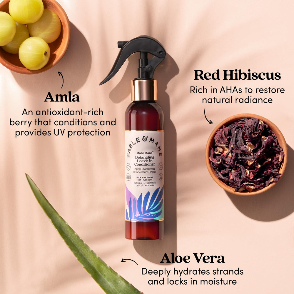 Fable & Mane rituel soin après-shampoing pour nourrir les longueurs.