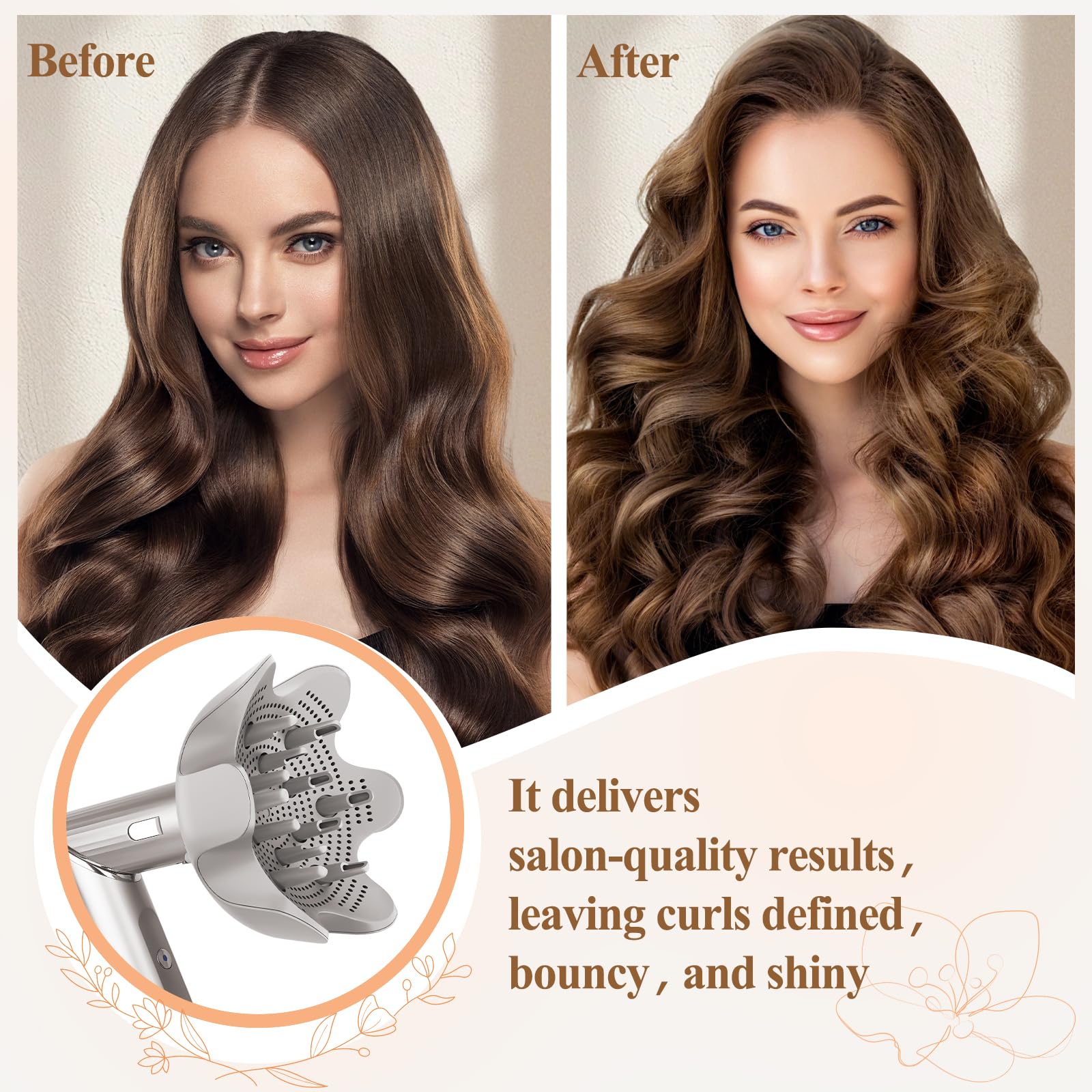 Fabmira difusor para Shark FlexStyle reduce frizz y suaviza la textura