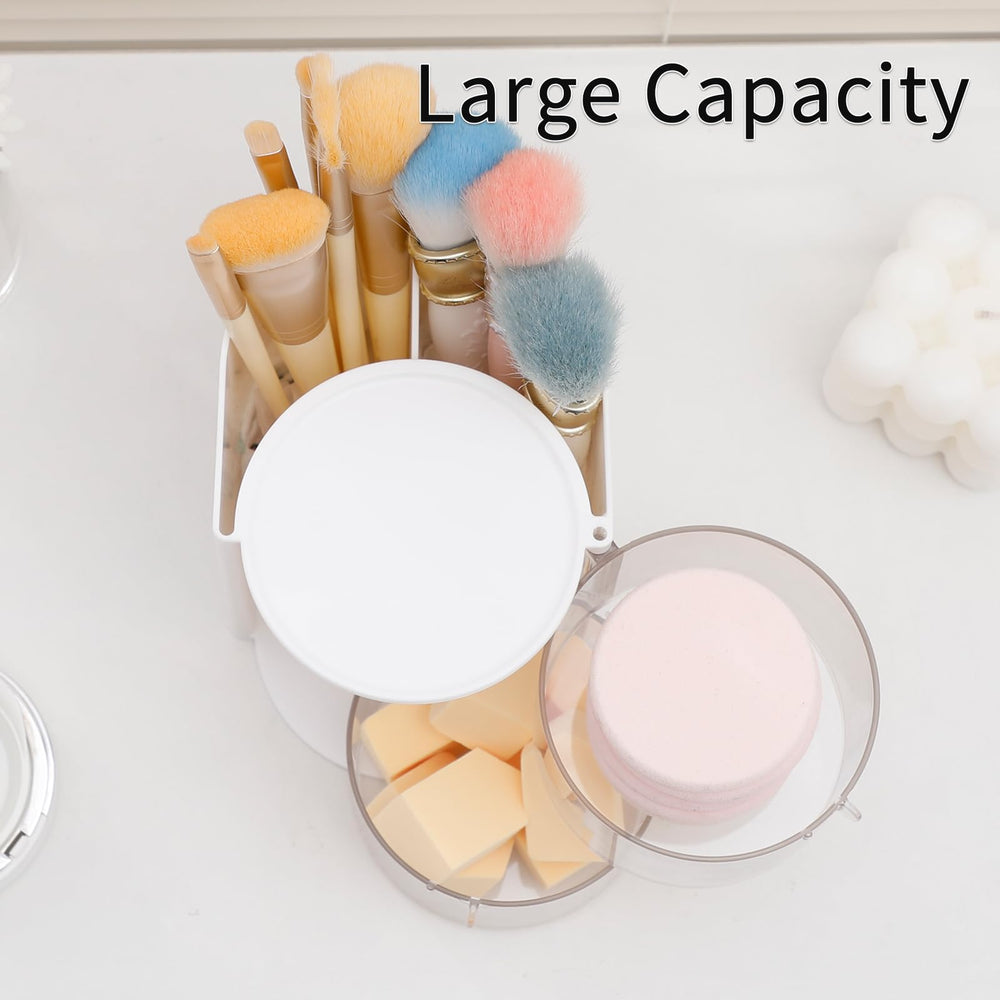 FABROK compartimento para brochas de maquillaje y accesorios en un solo estuche.