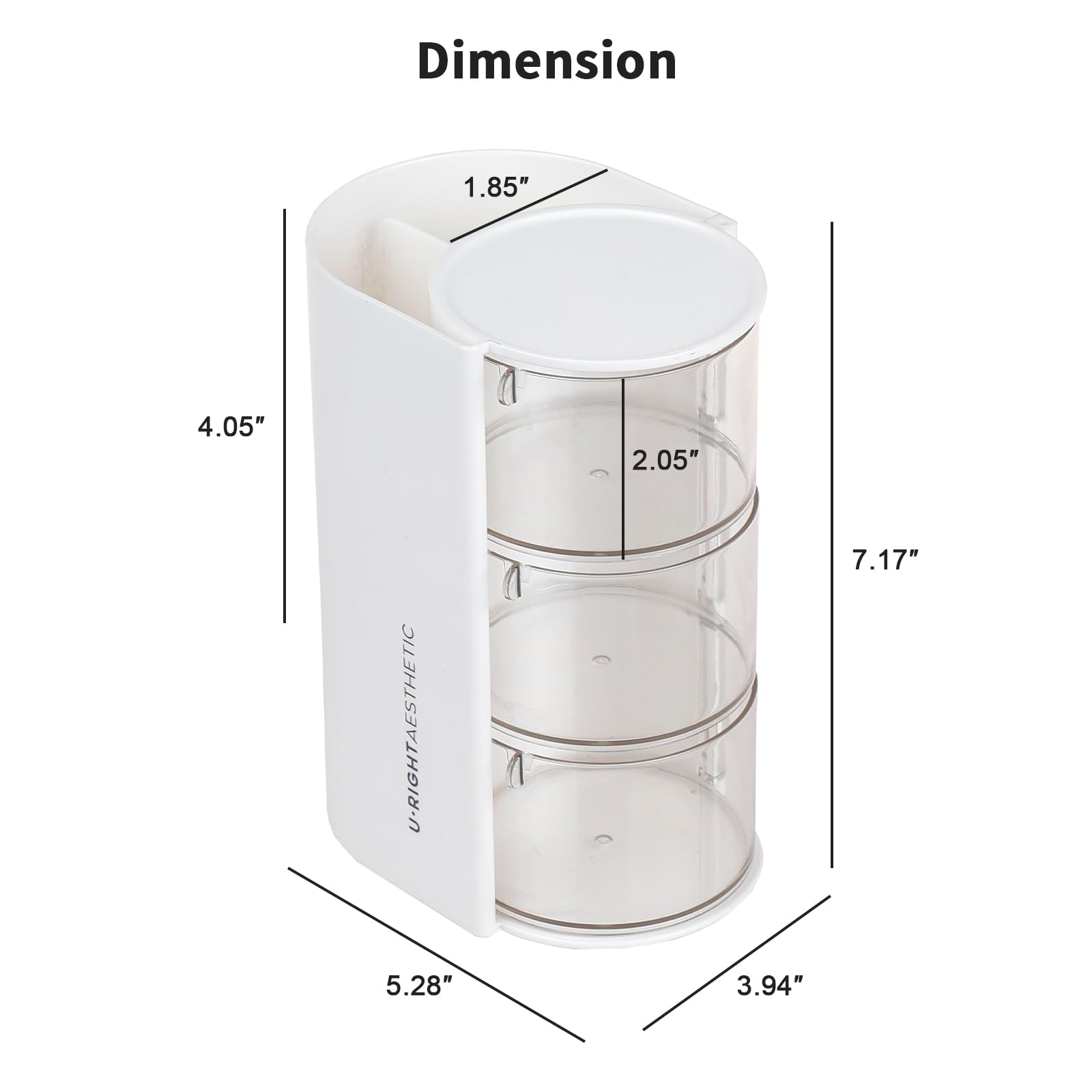FABROK soporte para brochas de maquillaje, sistema compacto y ordenado