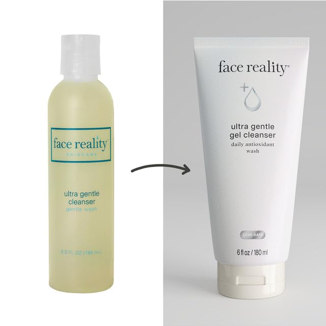 Face Reality Skincare gel limpiador espuma suave para uso diario.