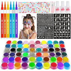 FACEGEM LONDON tatuajes brillantes con 60 colores para niños
