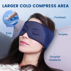 FACEMOON Mascarilla para migrañas, enfriamiento suave que ayuda a la tensión ocular.
