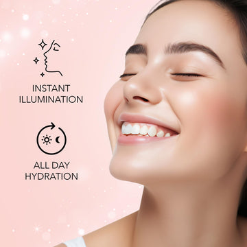 FACESCANADA Strobe Cream Rose Gold, funciona como crema, iluminador y base ligera.