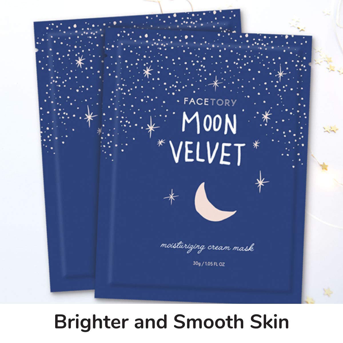 FACETORY Moon Velvet hialuronato de sodio hidrata con absorción rápida.