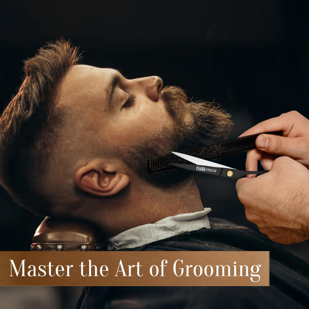 Corte de cabello con Facón para flequillos y delineado limpio.