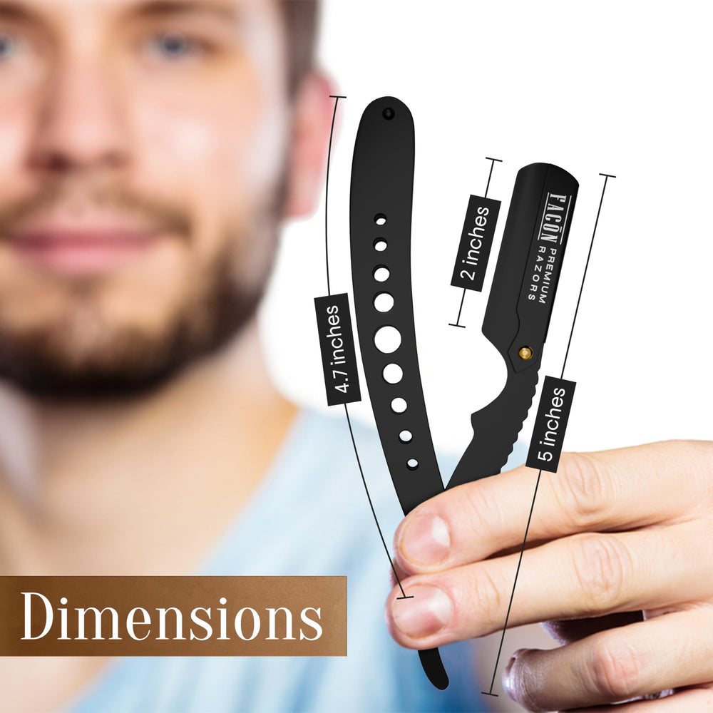 FACON detalle del filo, afilado de precisión para trazos finos.