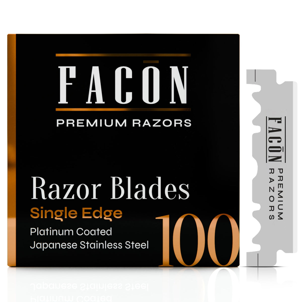 Facon hoja unica precision japonesa plata: afeitado suave y preciso.