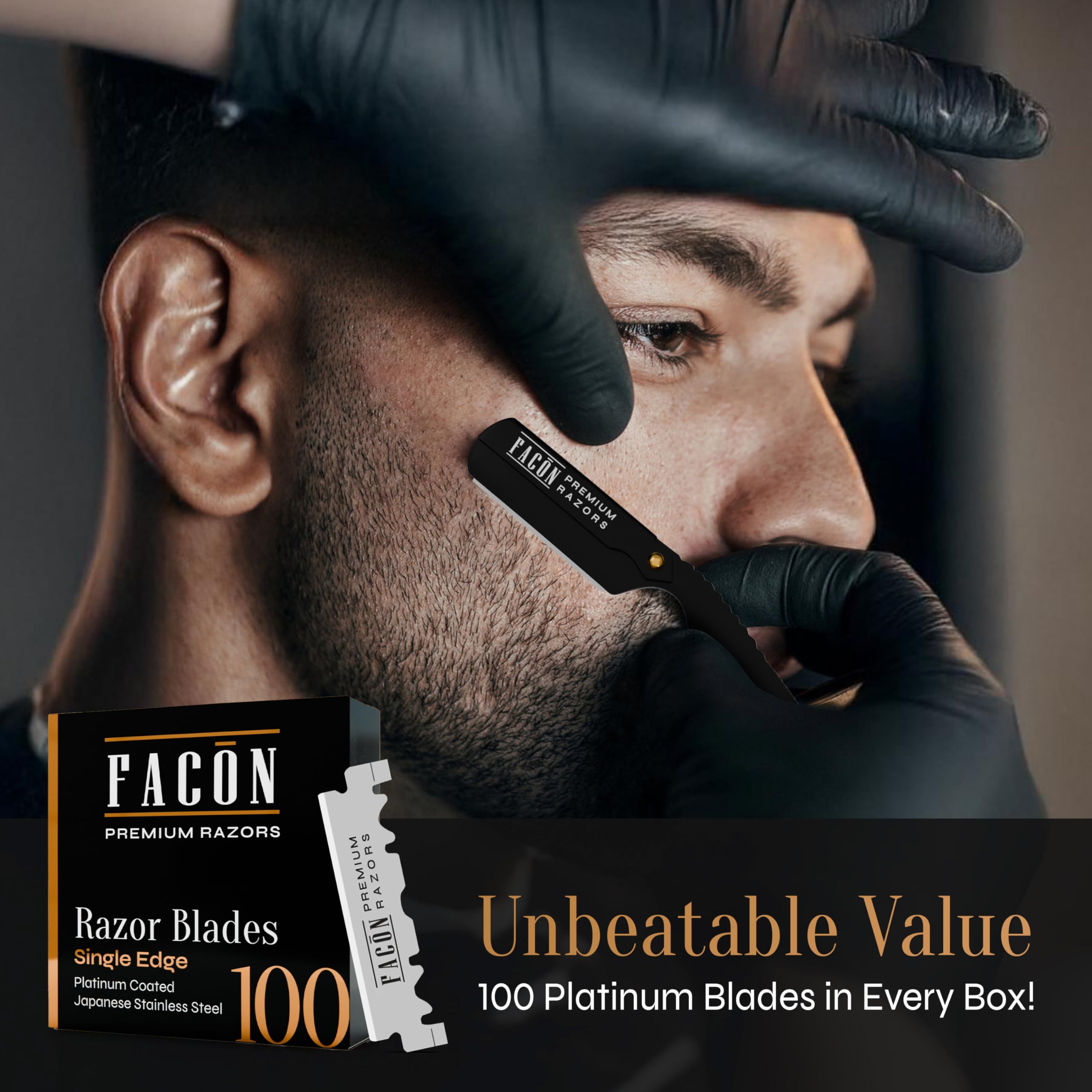 FACON mango ergonómico y acero inoxidable, agarre seguro para mayor precisión.
