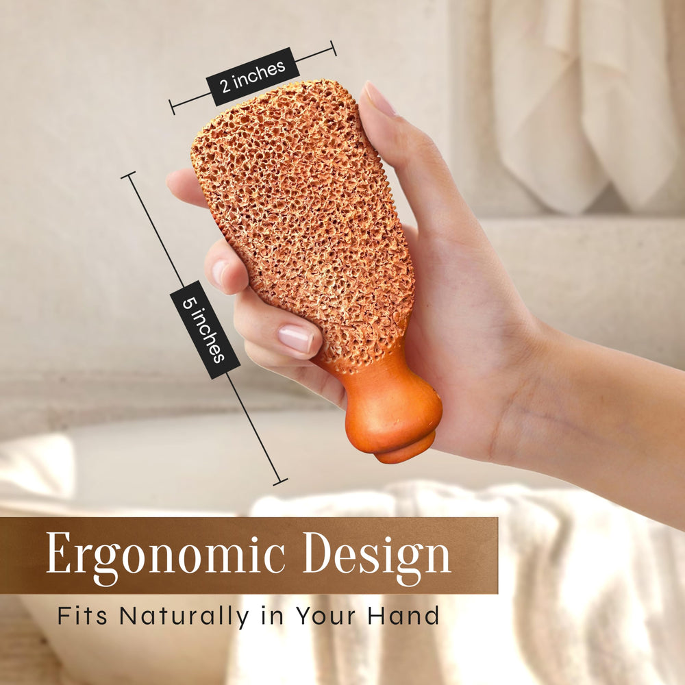 FACON piedra pumice uso diario, perfecto tras la ducha para suavizar talones.