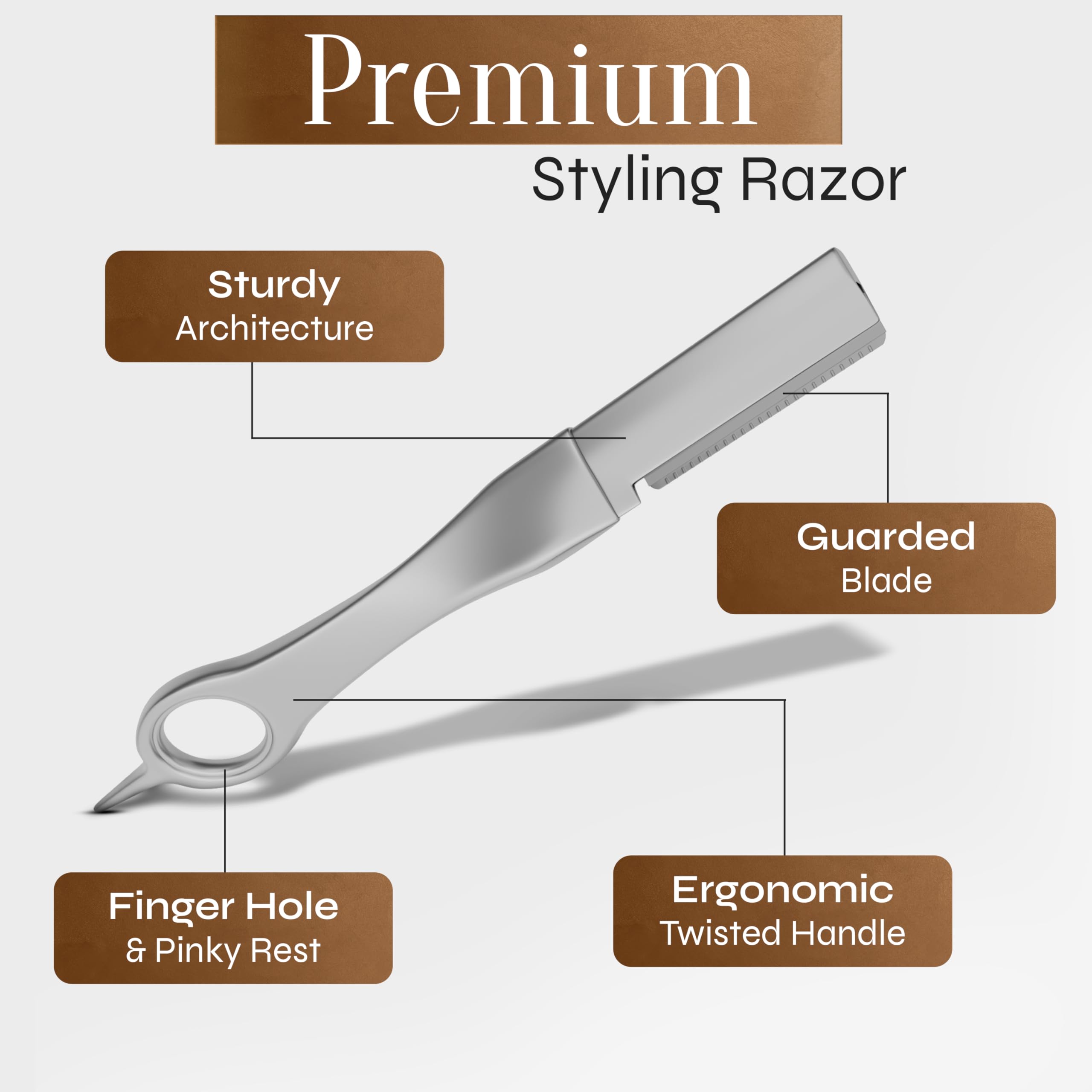 FACON platinum-coated blades close-up for consistent edge
