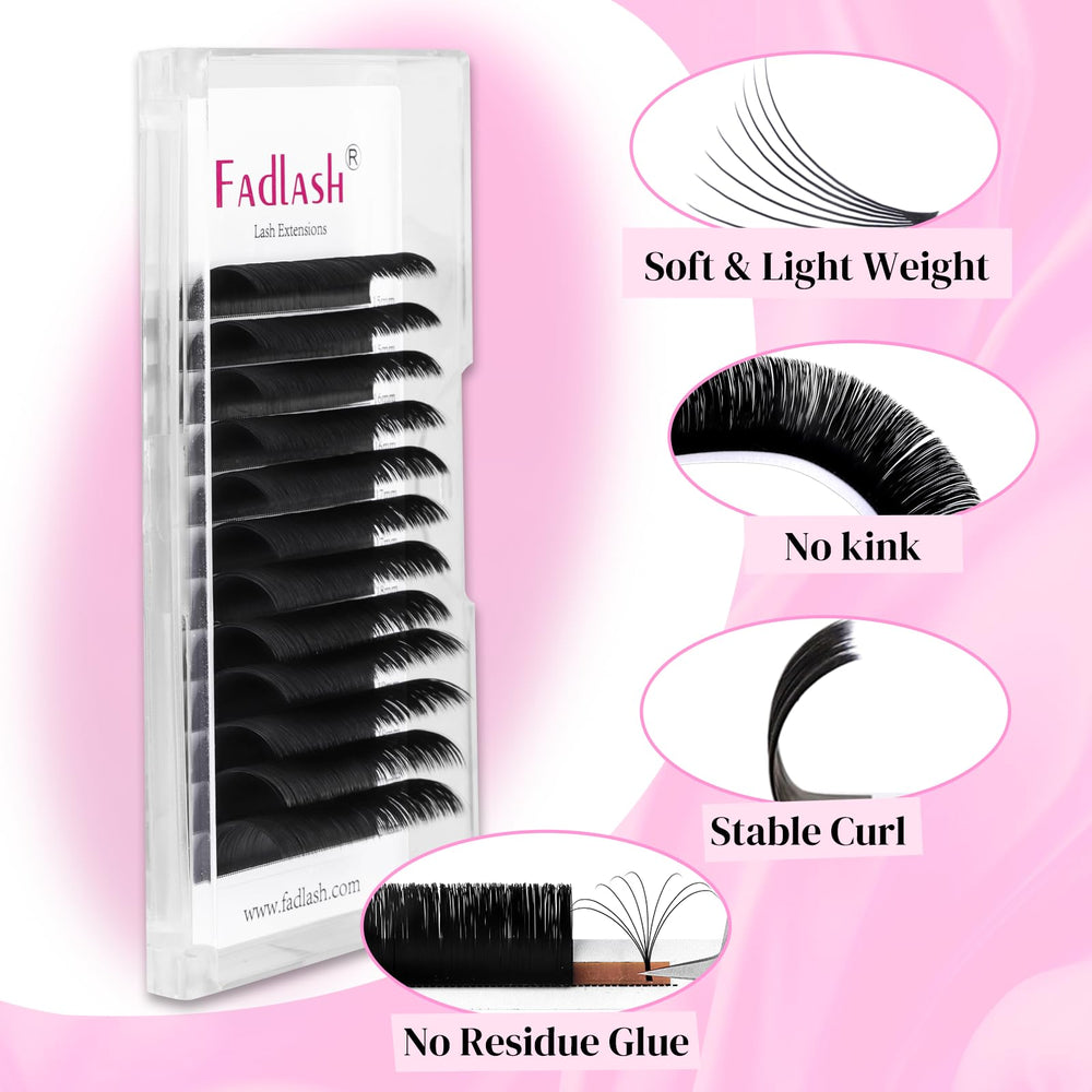 FADLASH adhesivo de base estable para un acabado limpio.