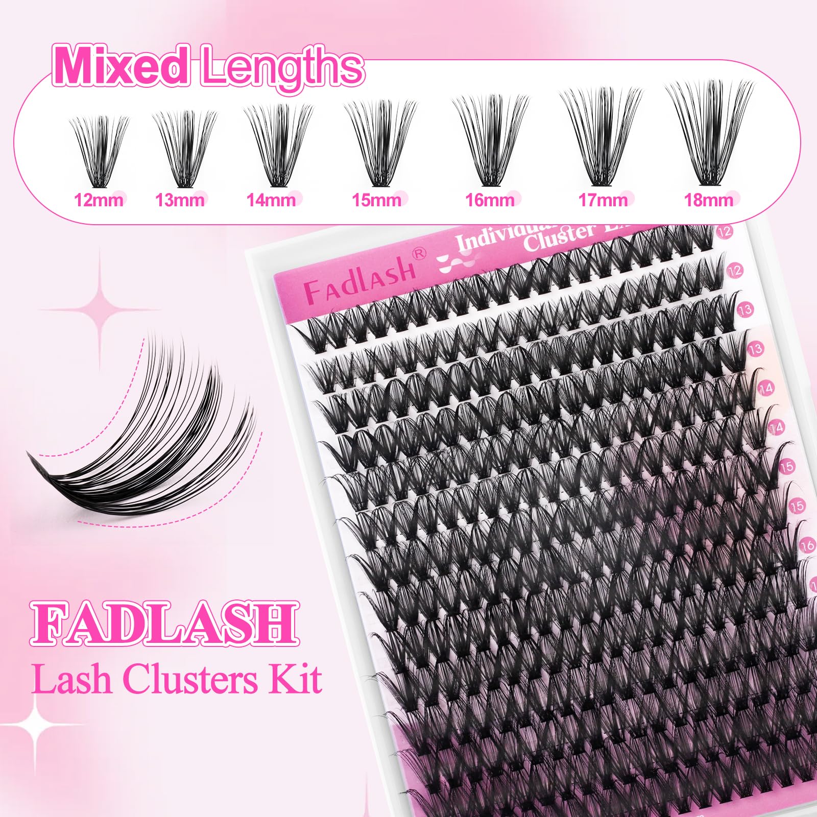 Adhesivo y sellador FADLASH fijan pestañas de forma duradera.