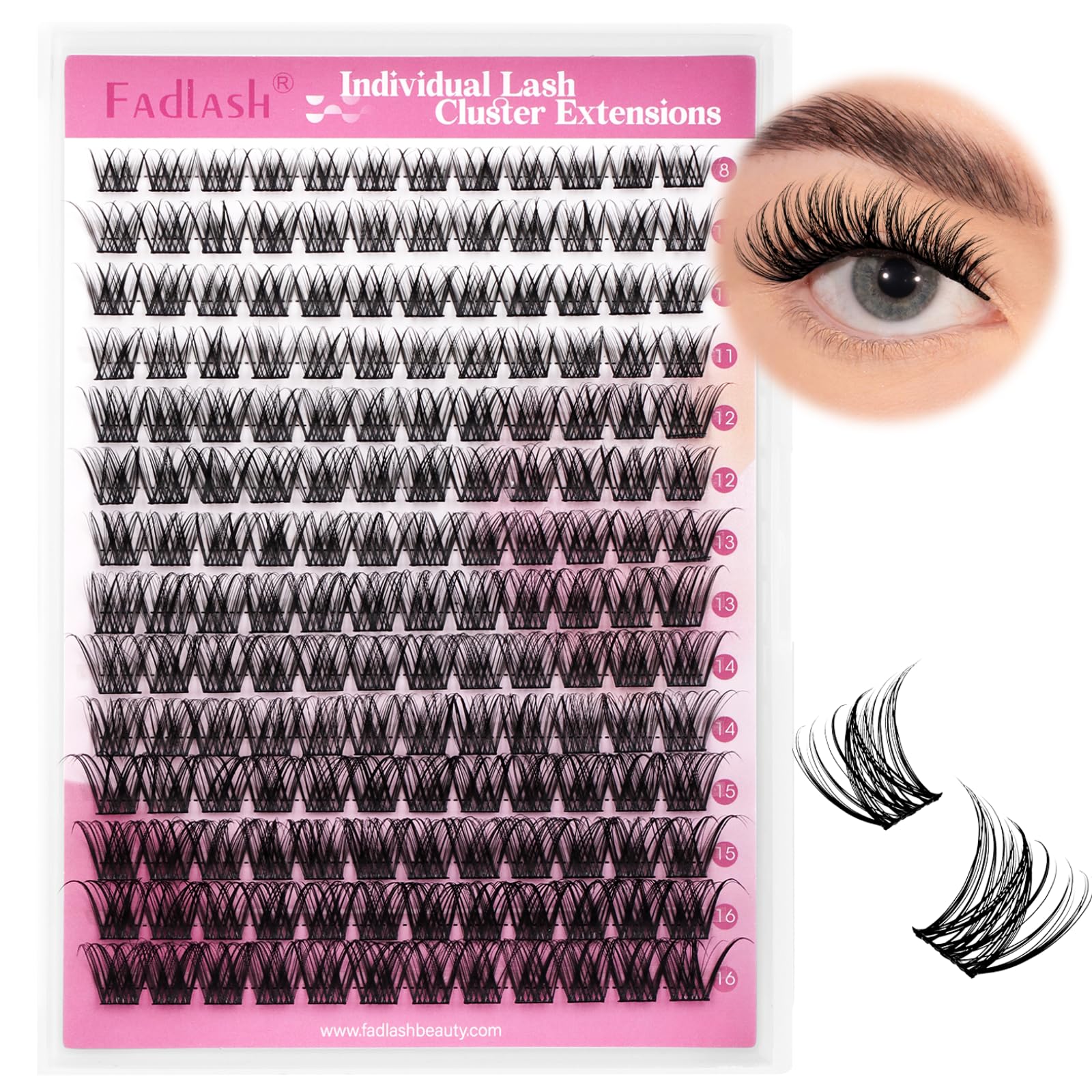 Apariencia elegante y natural FADLASH para diario y sesiones