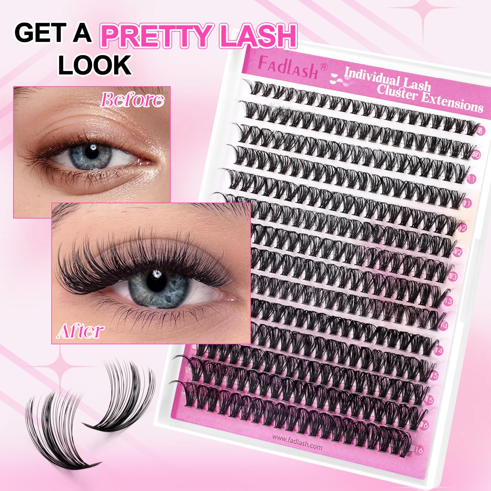 Clusters FADLASH para apariencia natural diaria