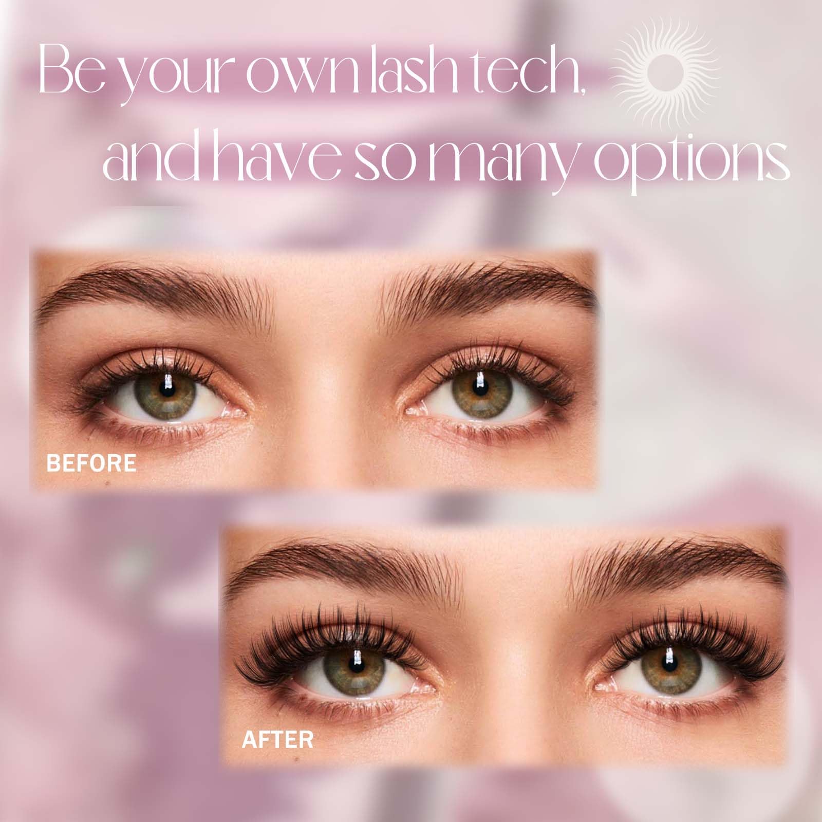 FADLASH opciones de estilo para pestañas, desde natural hasta definidas.