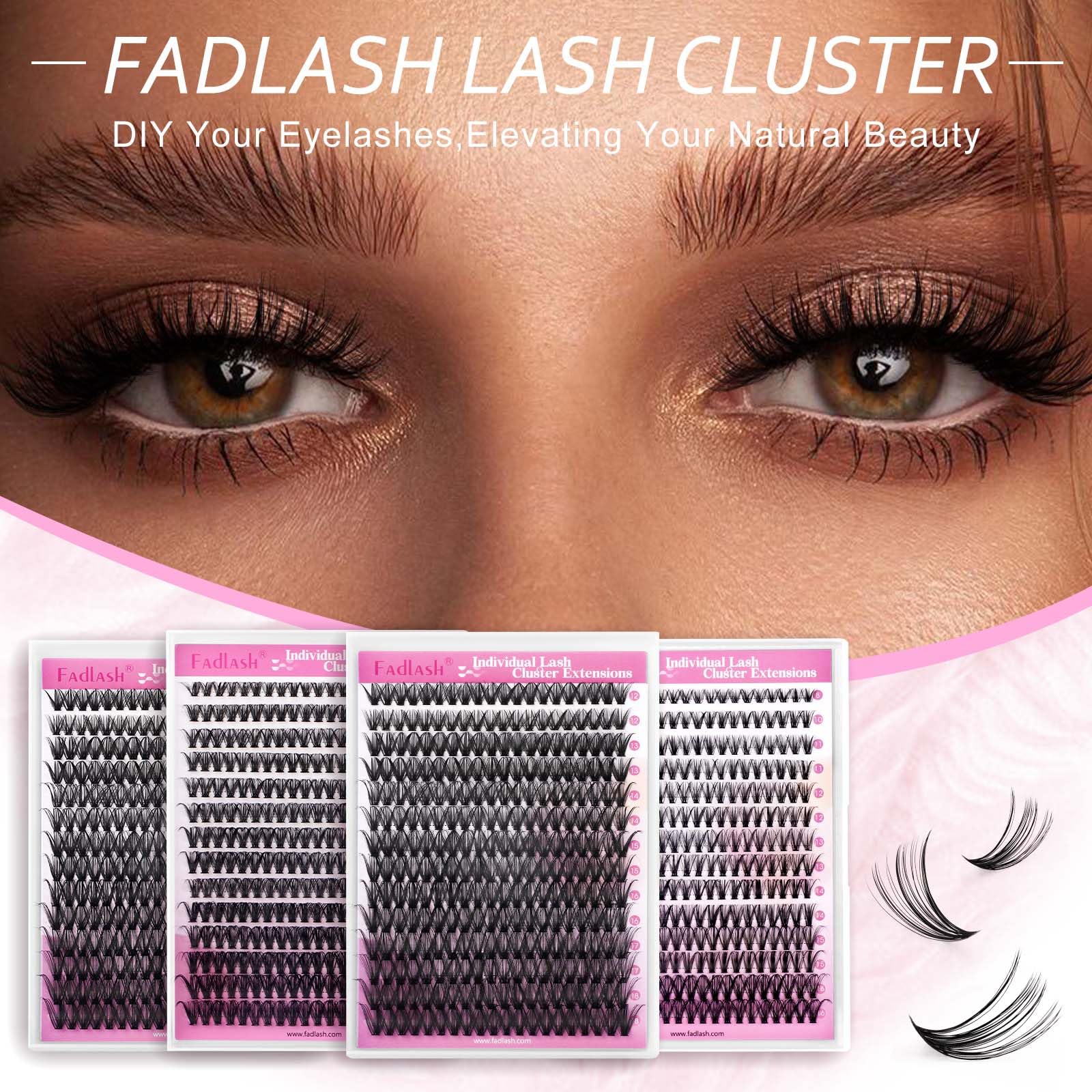 Experiencia natural con volumen suave y perfil ligero de FADLASH.
