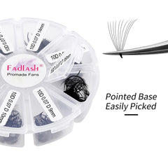 FADLASH extensiones prearmadas con curva en D para volumen definido