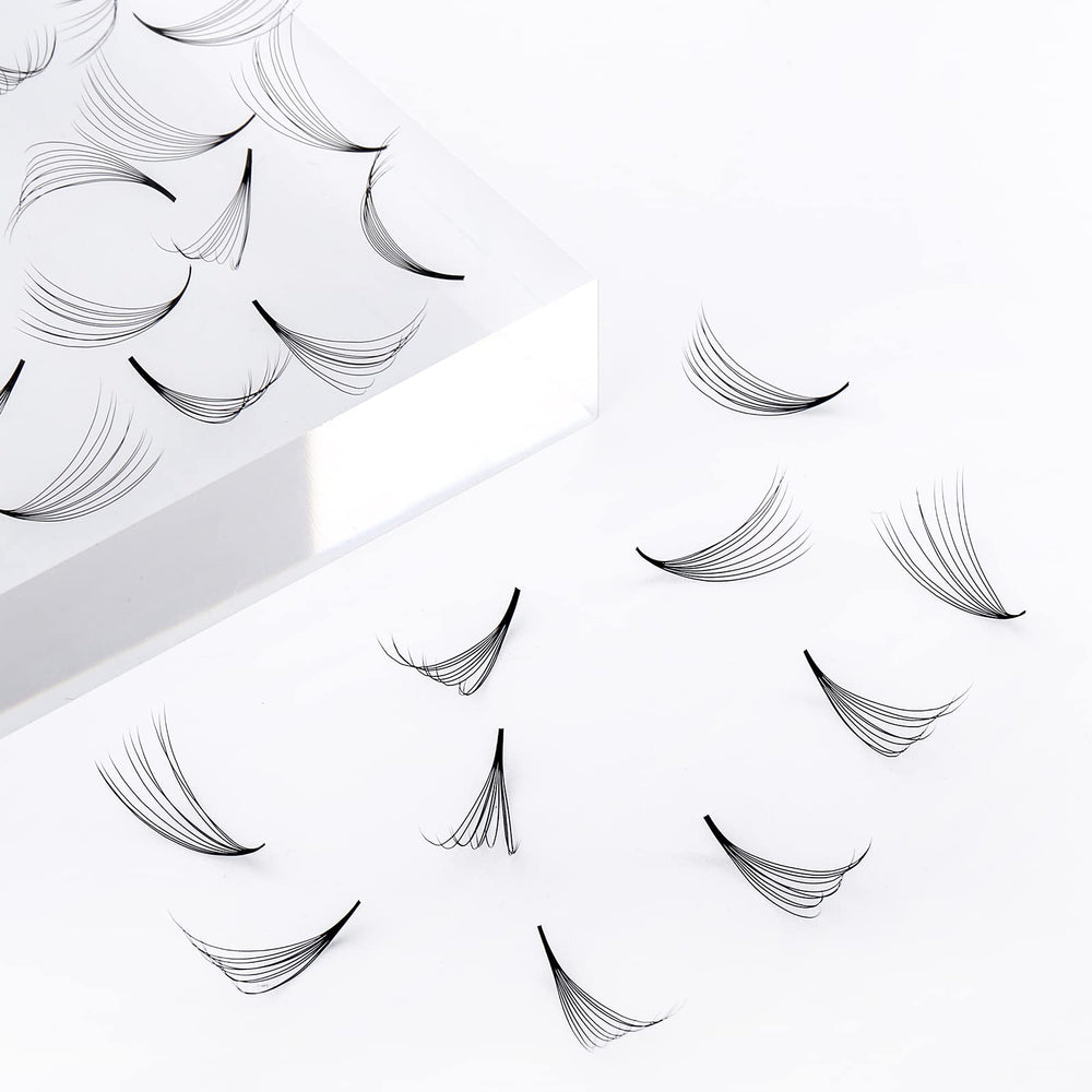FADLASH fans prearmadas hechas a mano con base delgada