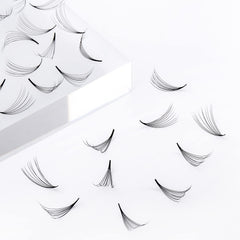 FADLASH fans prearmadas hechas a mano con base delgada
