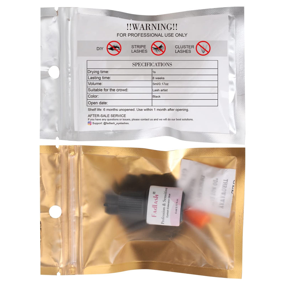 FADLASH ingredientes de calidad con bajo humo para profesional.
