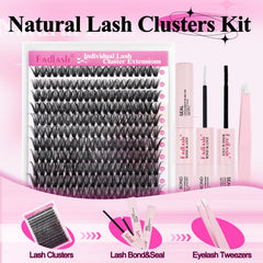 Pestañas agrupadas FADLASH 40D para volumen natural.