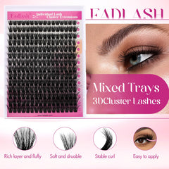 FADLASH: pestanas racimos efecto 3D para volumen notable