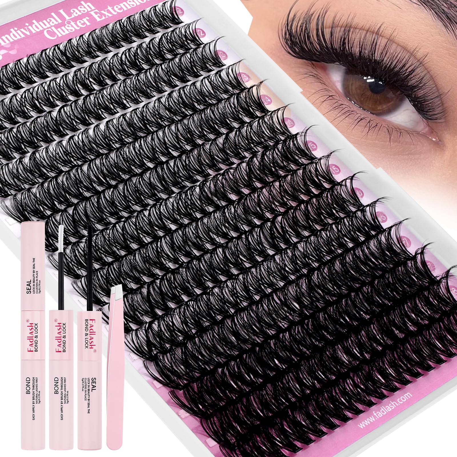 Pestañas FADLASH para uso diario cómodo y duradero.