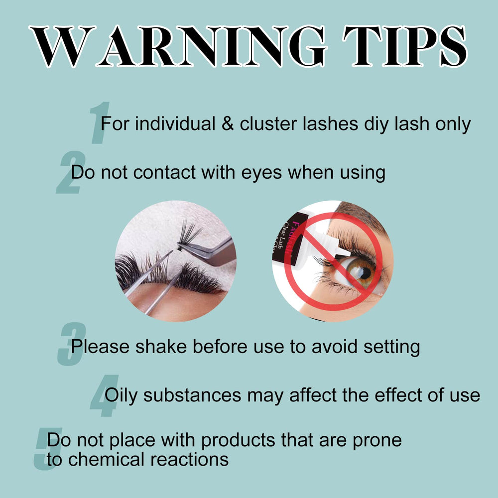 FADLASH advertencias y precauciones: prueba cutánea antes de usar