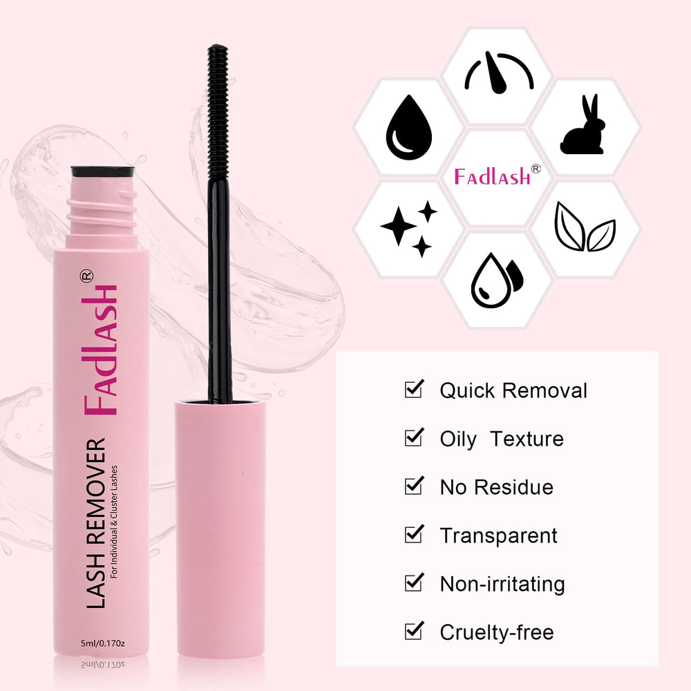 FADLASH remover suave para piel sensible y uso diario.