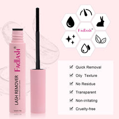 FADLASH remover suave para piel sensible y uso diario.