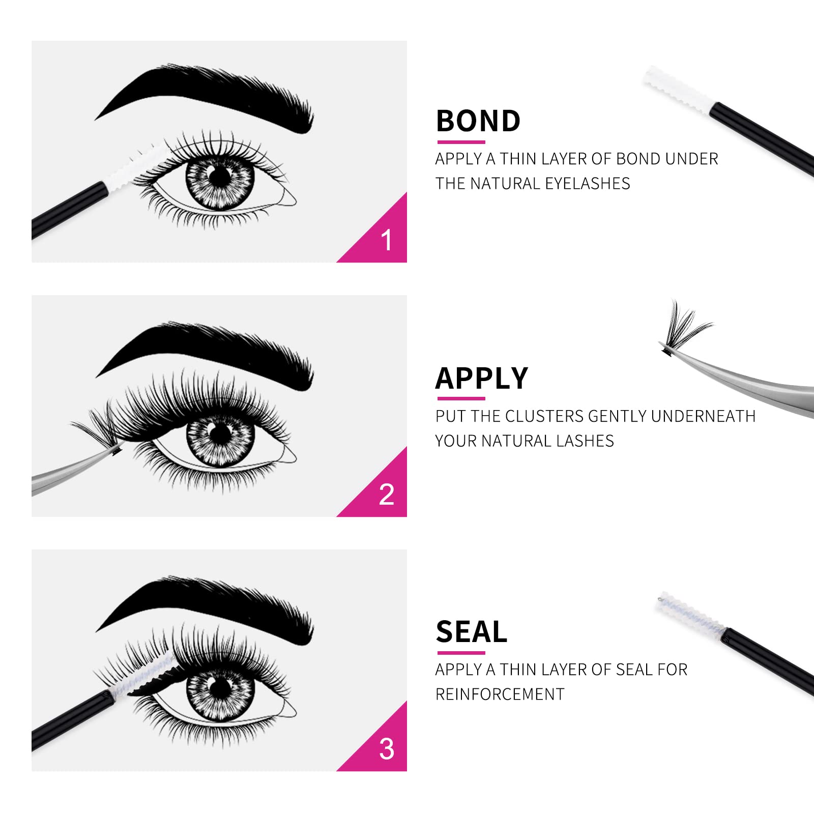 FADLASH sellador protector mantiene las extensiones en su lugar.