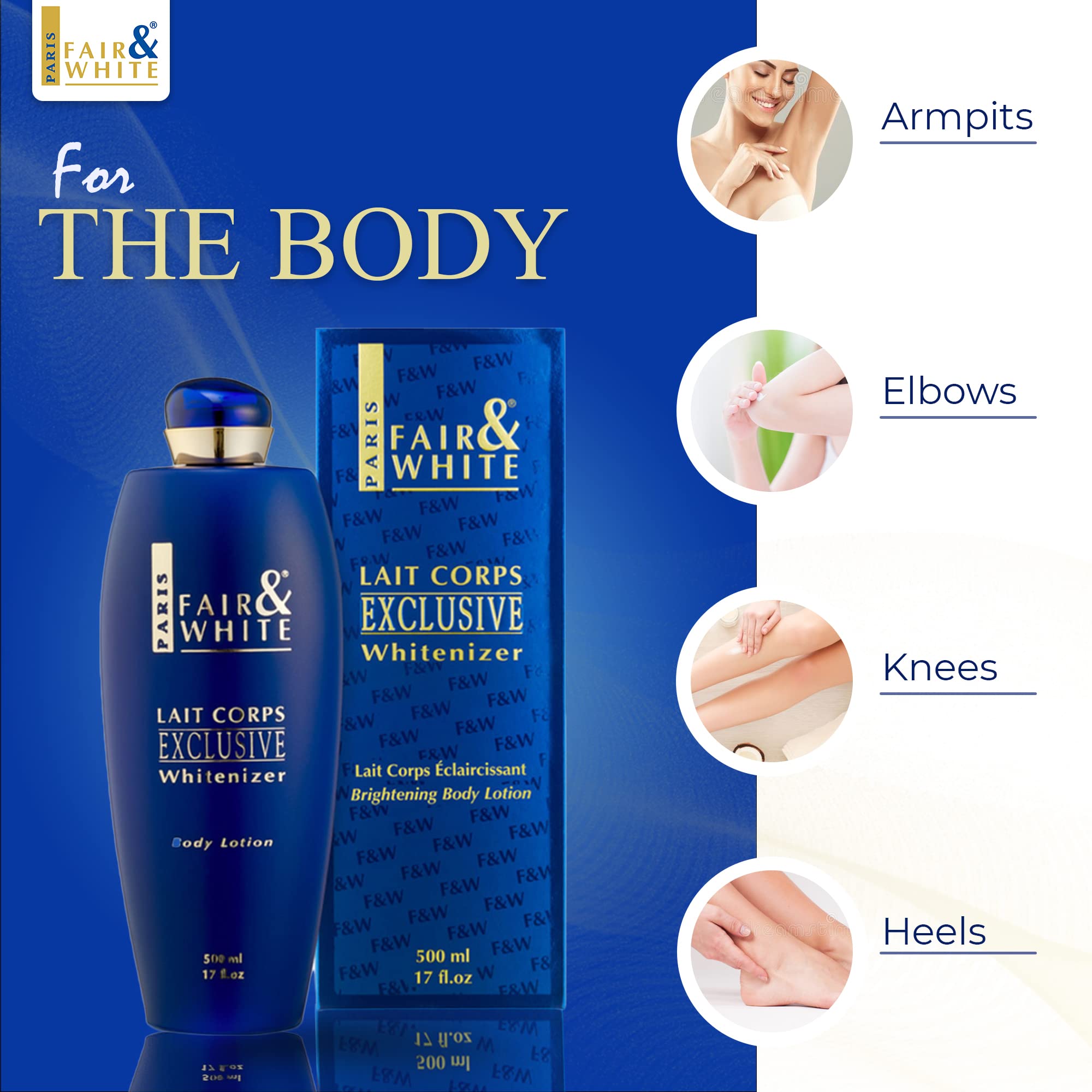 Routine nocturne: Fair & White Lait Corps Exclusive avant le coucher.
