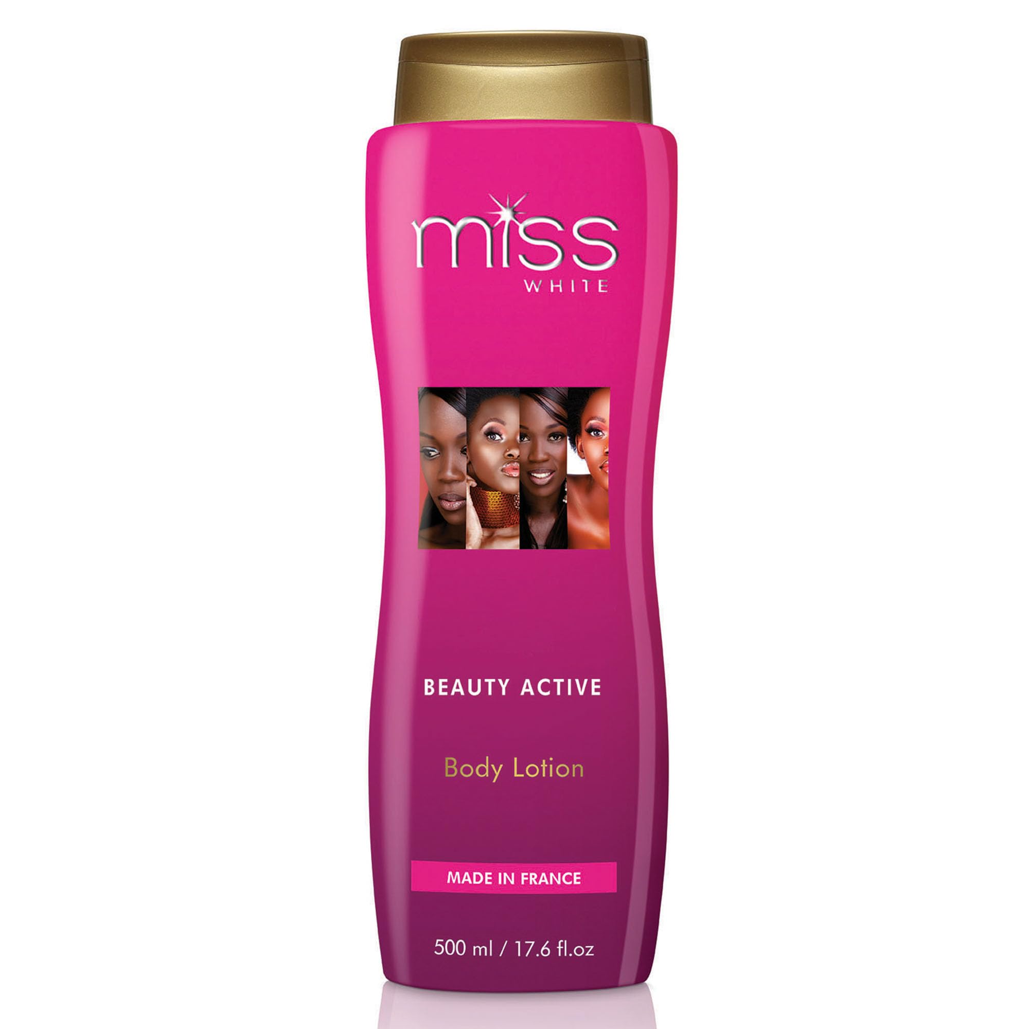FAIR & WHITE Miss White crema corporal iluminadora para piel más uniforme.