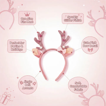 FAIRCHIC Headband con campanas navideñas, añade un toque alegre durante la fiesta