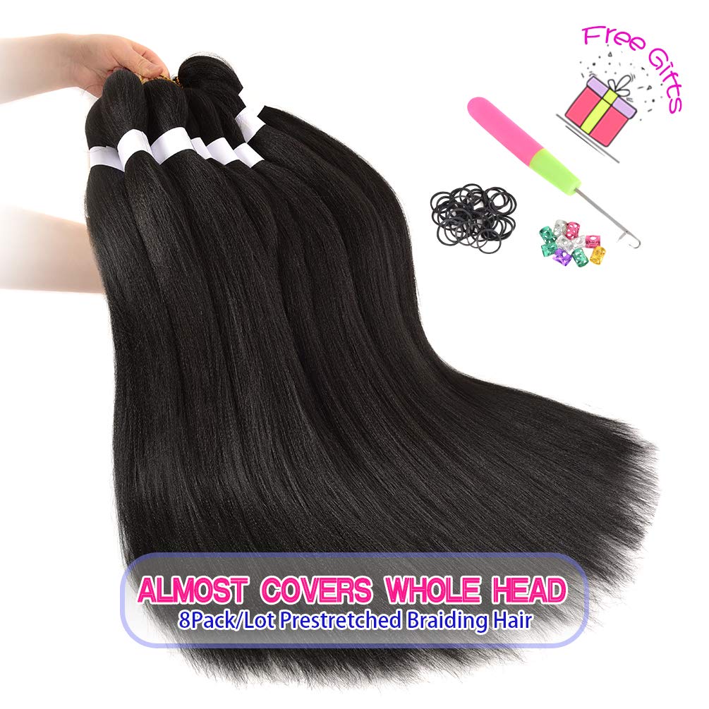 Fairise 26-inch length provides full head coverage for protective styles.