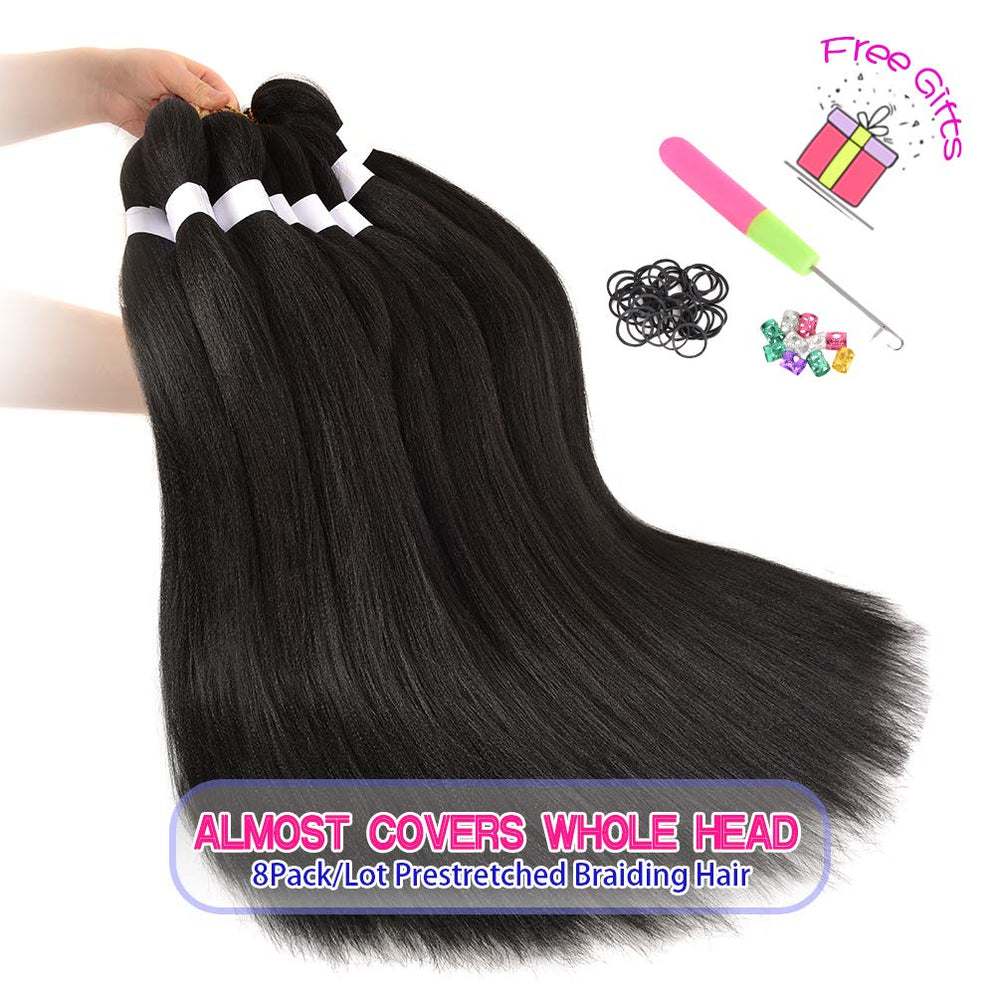 Fairise 26-inch length provides full head coverage for protective styles.