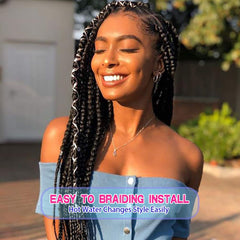Fairise pre-stretched hair demonstrates no-tangle behavior for neat braids.