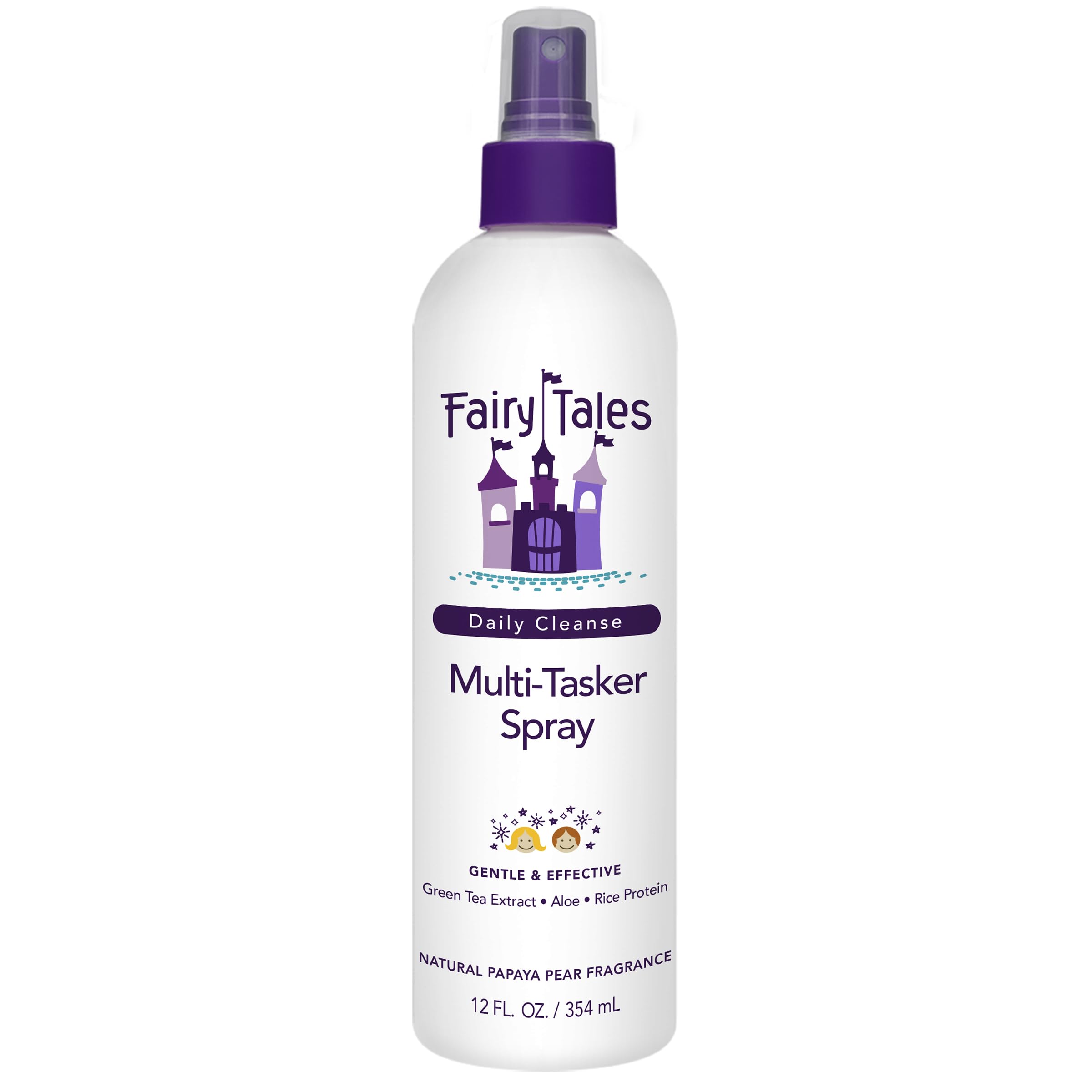 Fairy Tales Condicionador Ninos: aplicación en spray suave para desenredar y hidratar.