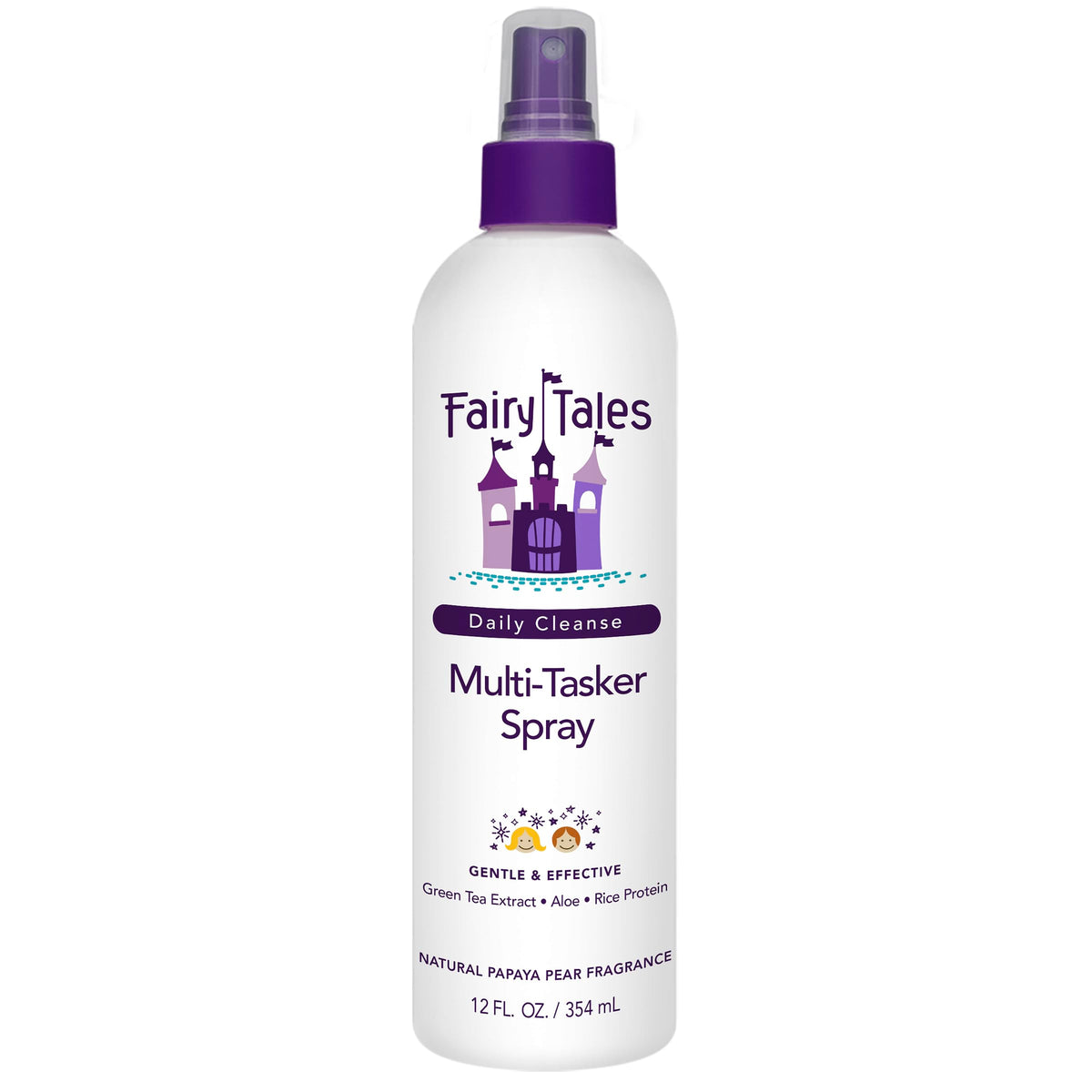 Fairy Tales Condicionador Ninos: aplicación en spray suave para desenredar y hidratar.