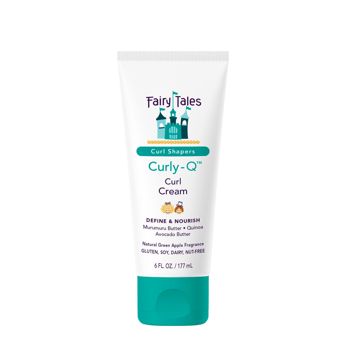 Fairy Tales Curly Q Kids crema botella: definición suave de rizos.