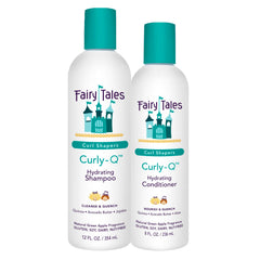 Botella de Fairy Tales Curly Q Shampoo, define rizos y aporta suavidad.