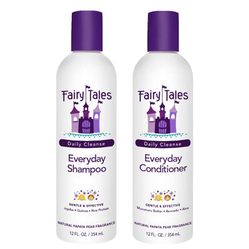 Fairy Tales Daily Cleanse, botella de champú para niños, suave y fácil de desenredar.