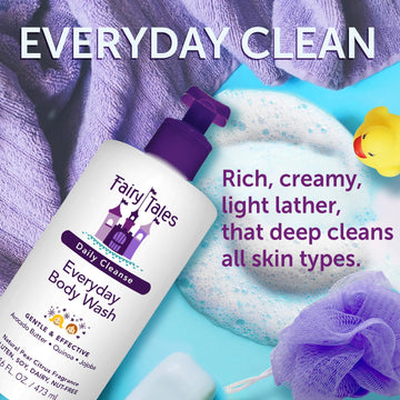 Aroma de pera cítrica de Fairy Tales Daily Cleanse en la ducha.