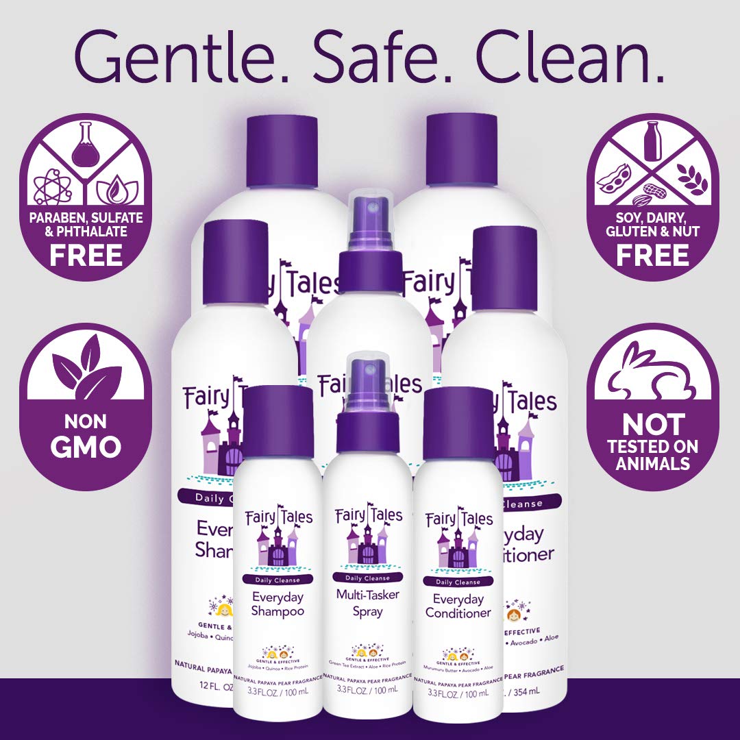 Fairy Tales Daily Cleanse, adecuado para todo tipo de cabello, desde rizado hasta liso.