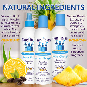 Fairy Tales Desenredante Ninos Panthenol Vitamina-E: hidrata suavemente y favorece brillo.