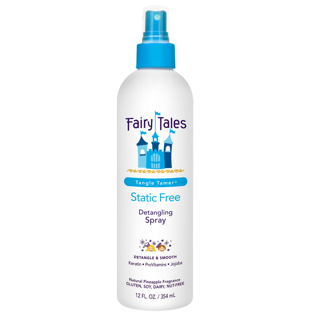 Fairy Tales Tangle Tamer, botella desenredante, facilita desenredar el cabello sin tirones.