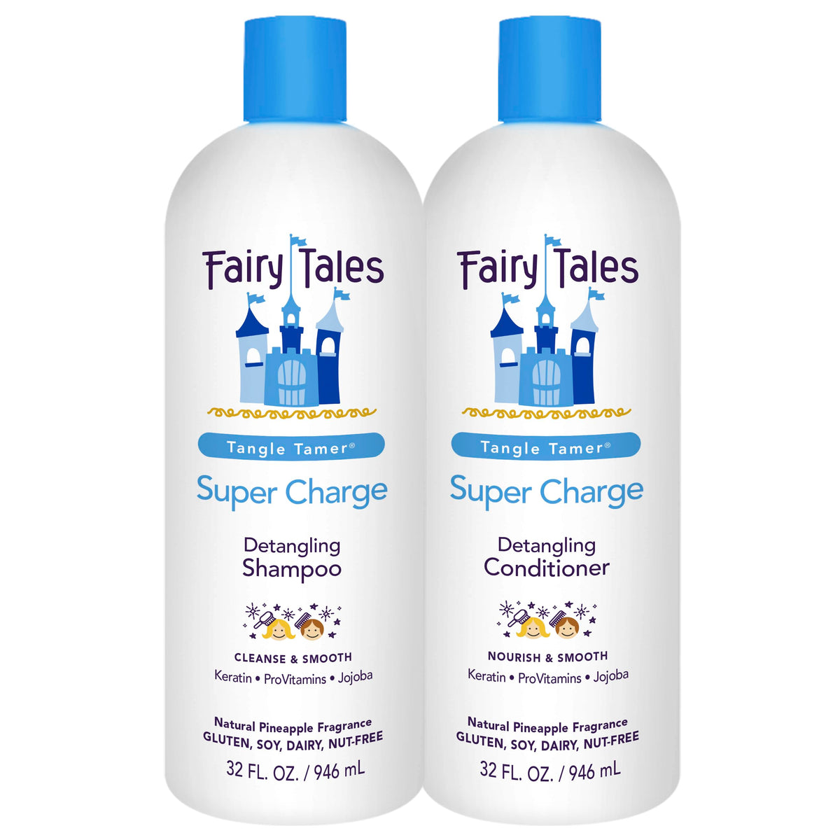 Fairy Tales Tangle Tamer Shampoo bouteille: démêlage facile et hydratation douce pour enfants